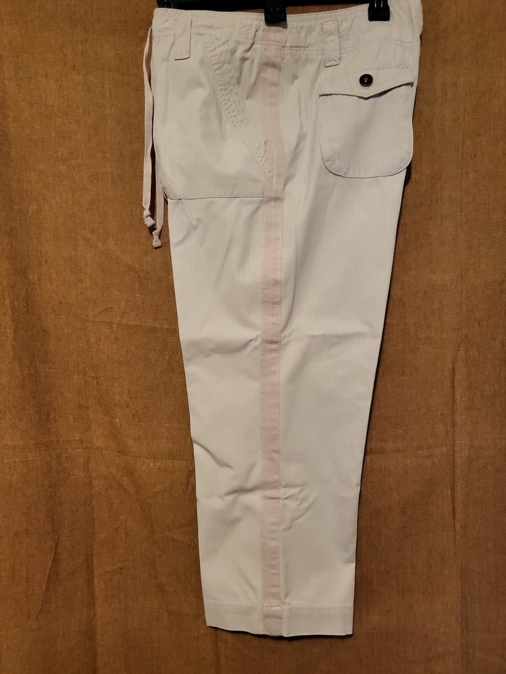 Charter Club Light Beige Cargo Pants with Flap Pocket